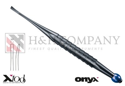 X-TOOL-7 ELEVATOR, CURVED 3,0 MM WITH BLUE ID.-BALL X-TOOL-7 ELEVATOR, CURVED 3,0 MM WITH BLUE ID.-BALL