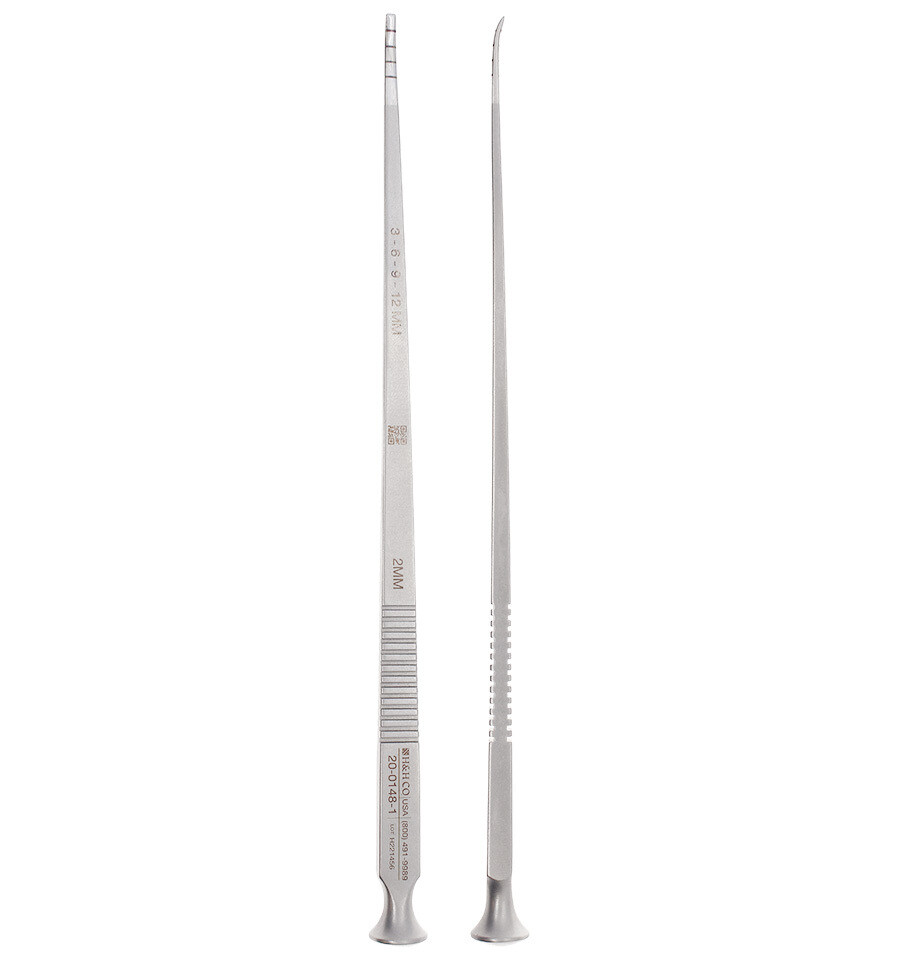OSTEOTOME 7&quot;-2mm-SLIGHT CURVE
