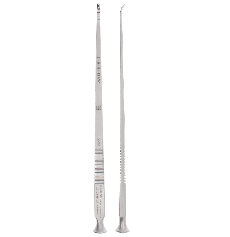 OSTEOTOME-7&quot;-2mm-STRONG CURVE