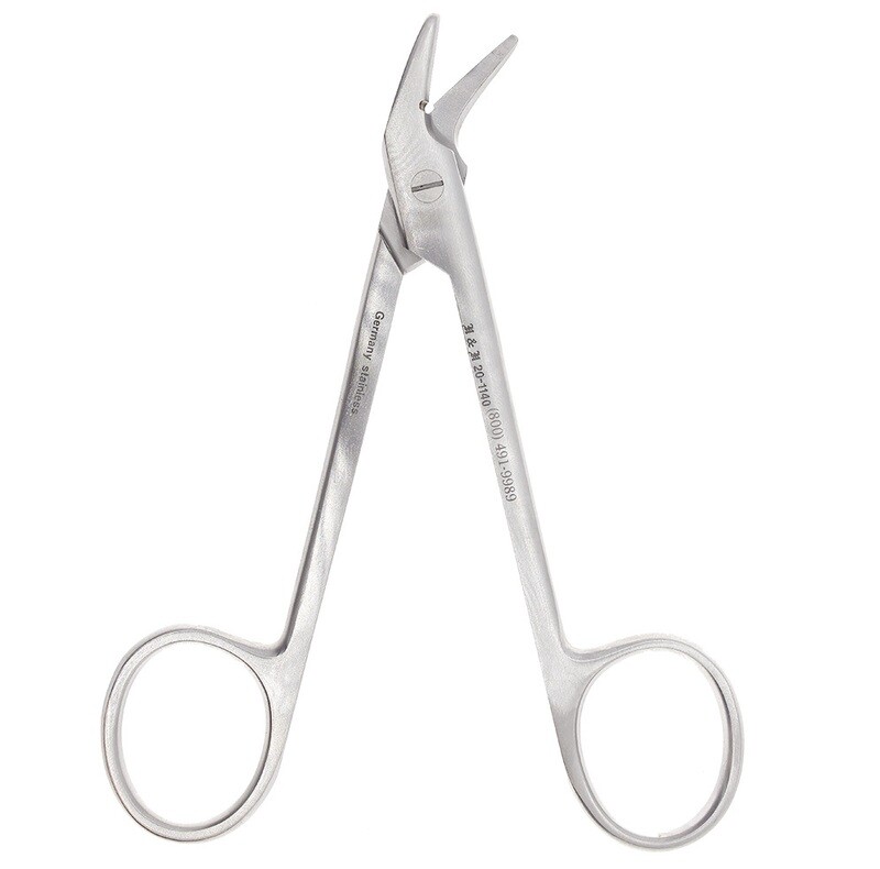 WIRE CUT SCISSORS-4 3/4" ANGLD-S/S