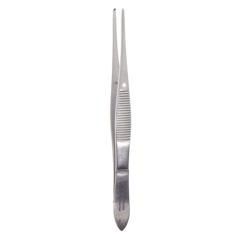TISSUE FORCEPS - FINE - 4"- 1x2 TEETH - STRAIGHT
