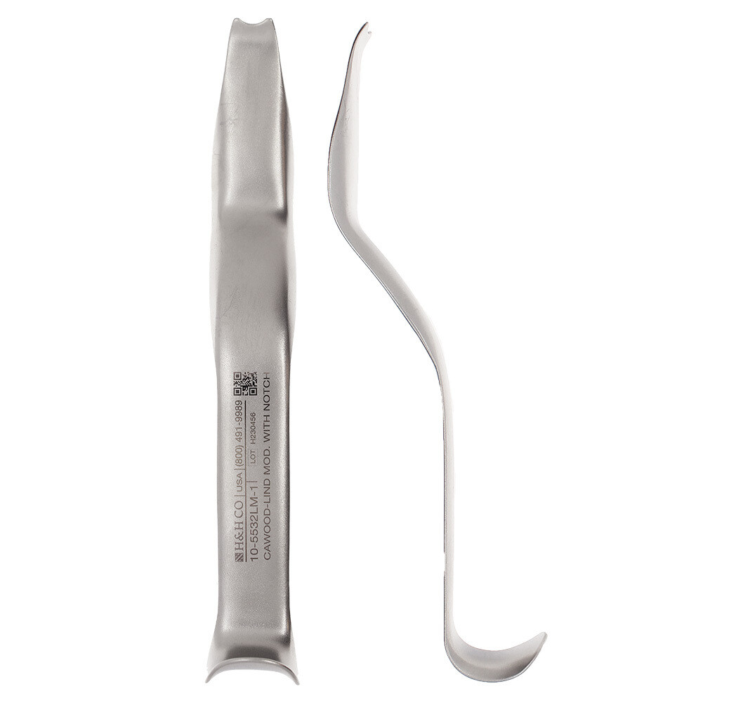 RETRACTOR CAWOOD-LIND MODIFIED WITH NOTCH