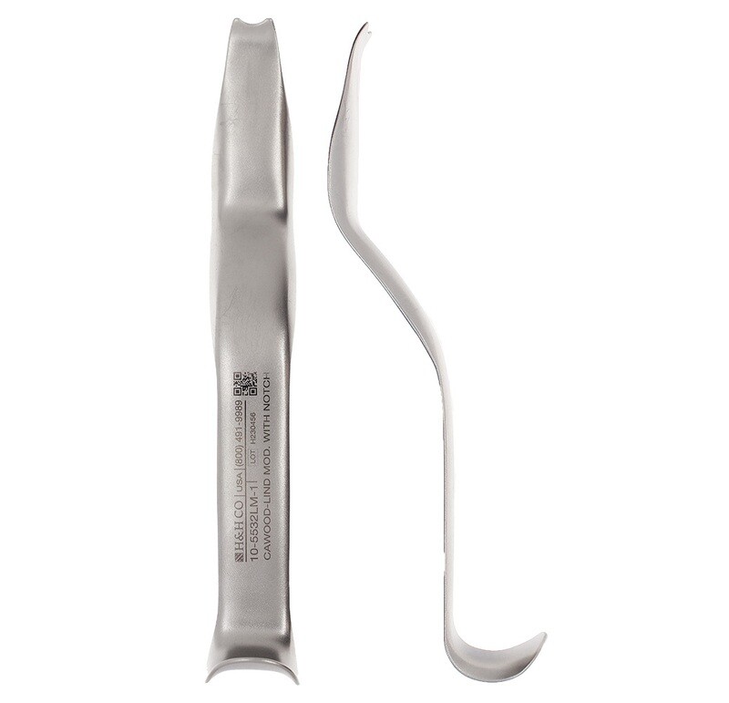 RETRACTOR CAWOOD-LIND MODIFIED WITH NOTCH