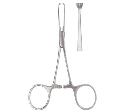 TISSUE FORCEPS - ALLIS - 4x5 TEETH - BABY - 4 3/4&quot;​