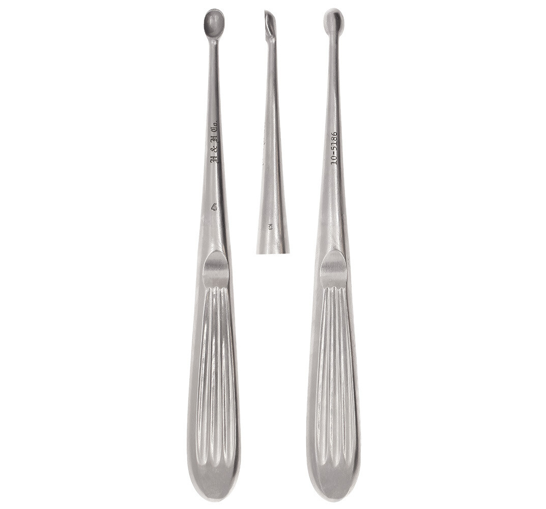 BRUNS BONE CURETTE 6 3/4&quot; #4