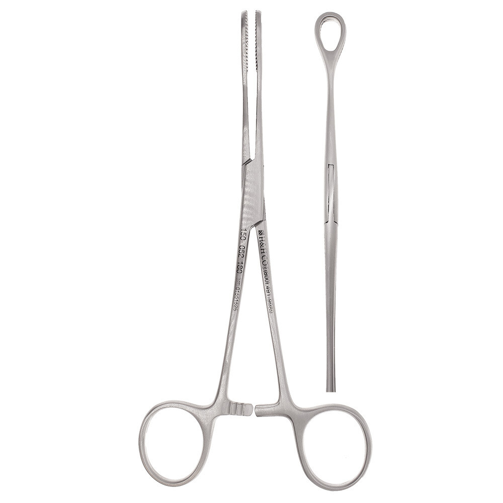 FOERSTER Sponge Forceps 180mm, 7&quot;, straight, serrated