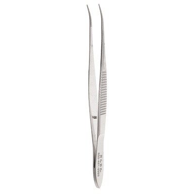 EYE FORCEP - SERRATED-EXTRA FINE HALF CURVED - 4&quot;