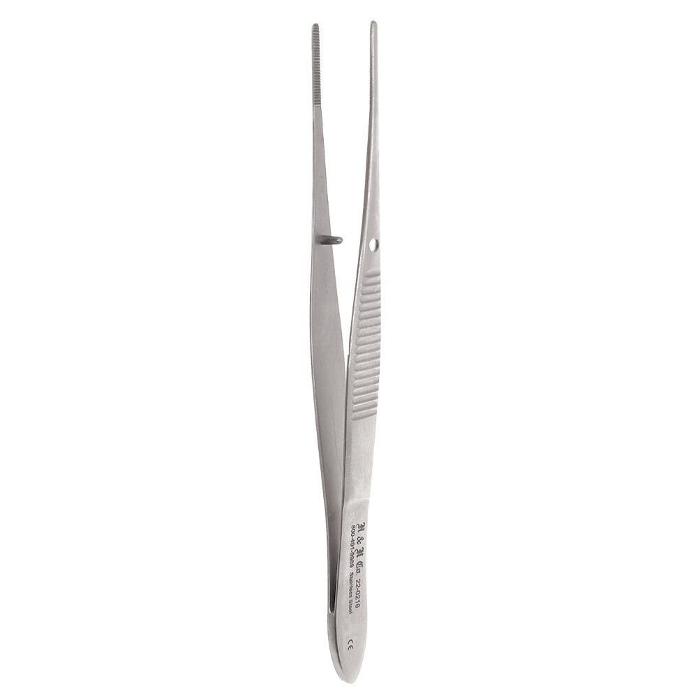 EYE FORCEP SERRATED STANDARD-STRAIGHT-4&quot;
