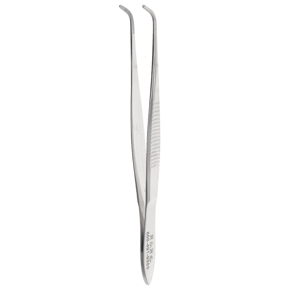 EYE FORCEP SERRATED STANDARD-FULL CURVE 4&quot;