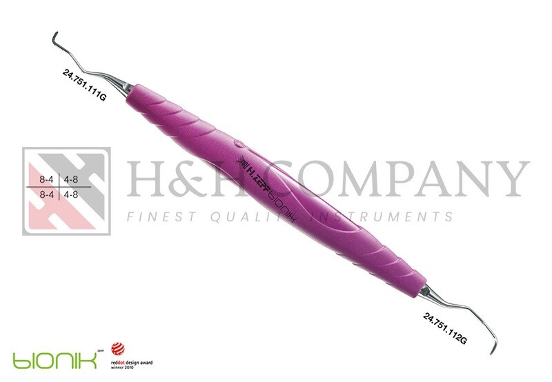 SPECIAL CURETTE PERIODONT., ZEPF-BIONIK GRACEY 11-12, SIGNAL PURPLE