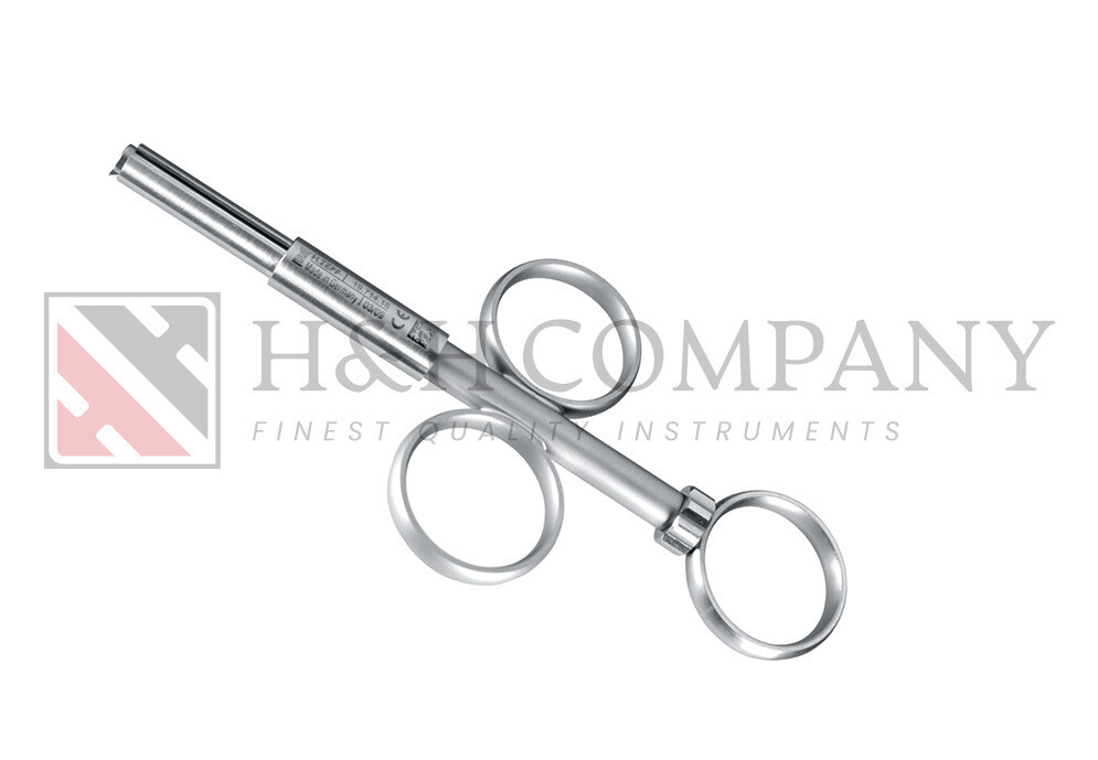 APPLICATOR FOR AUGMENTATION MATERIAL DIAM. 5MM, STRAIGHT, WITH LATERAL OPENING TO INSERT GRAFT MATERIAL APPLICATOR FOR AUGMENTATION MATERIAL DIAM. 5MM, STRAIGHT, WITH LATERAL OPENING TO INSERT GRAFT MATERIAL