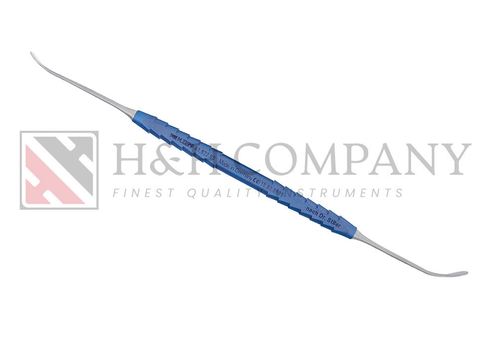 CURETTE STILLER, SINUS ELEVATION CURETTE UNIVERSAL, 6 MM TI, ZEPF-LINE, BLUE, D/E, 19.5CM