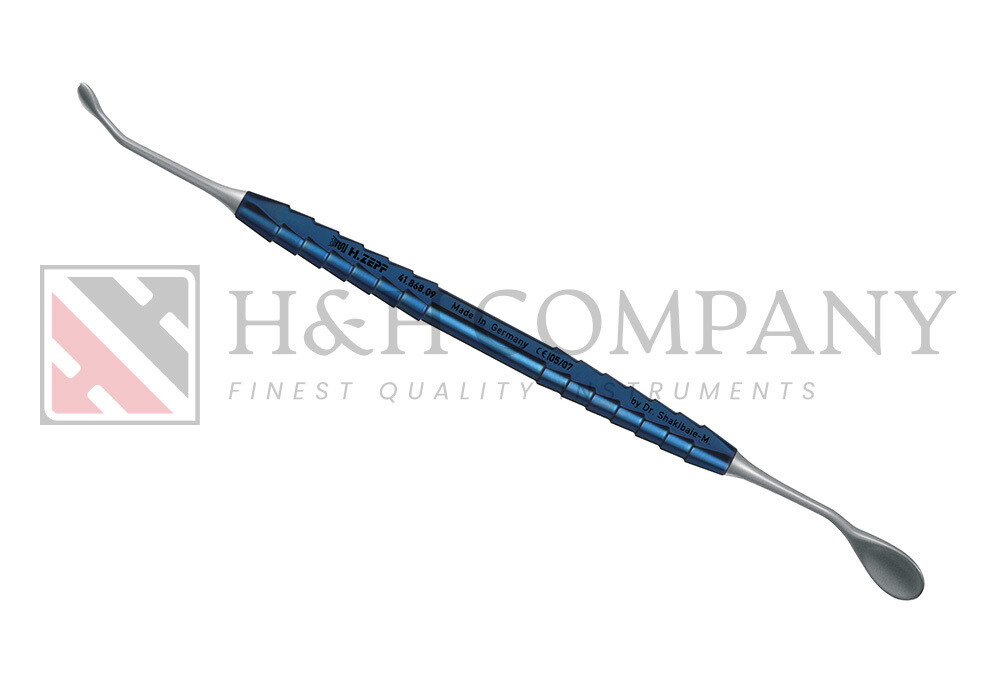 CURETTE, PERIODONTIC MICRO SINUS ELEVATOR/SPOON CURETTE SHAKIBAIE, D/E, 17,5 CM, 8X10 MM &amp; 4X6 MM
