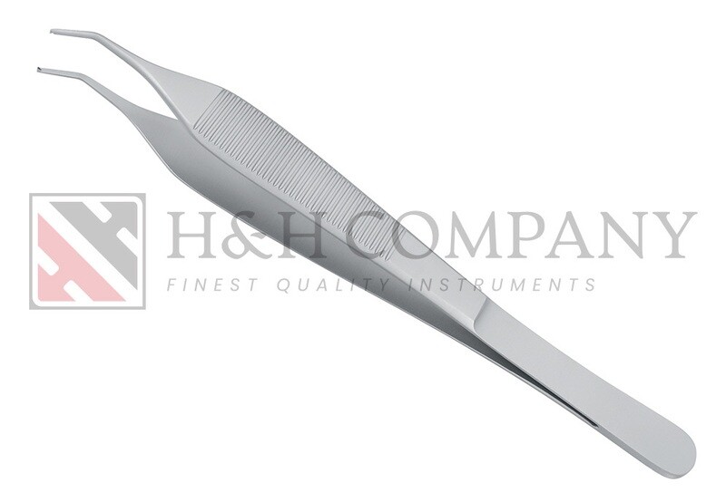 MICRO ADSON TISSUE FORCEPS, 15 CM 1 X 2 TEETH , CURVED 30°