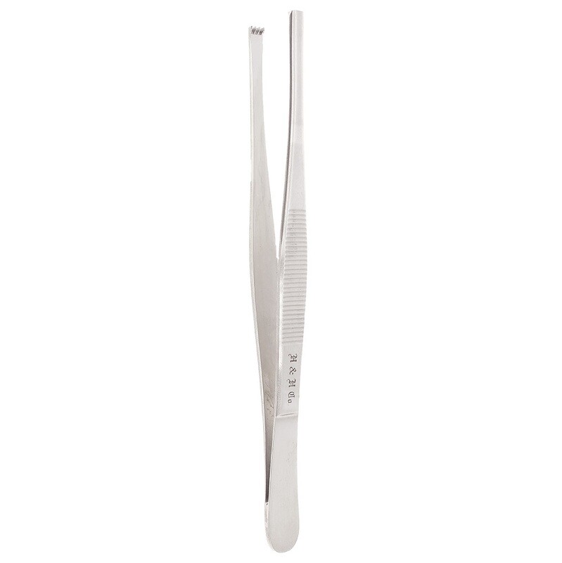 TISSUE FORCEPS - 3x4 TEETH - 6"