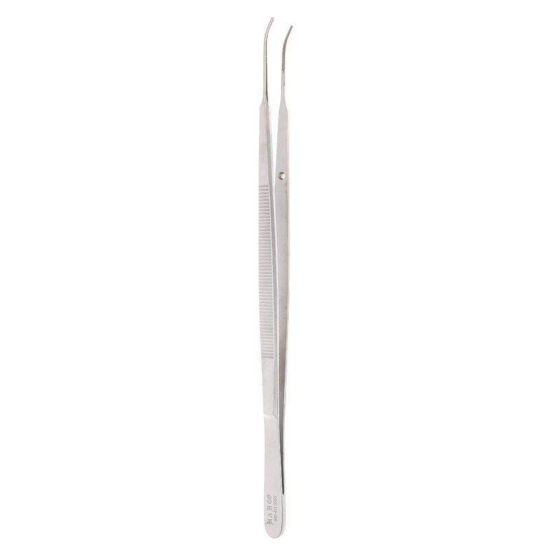 TISSUE FORCEPS - GERALD - 7" - SERRATED - CURVED