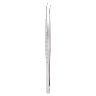 TISSUE FORCEPS - GERALD - 7&quot; - SERRATED - CURVED
