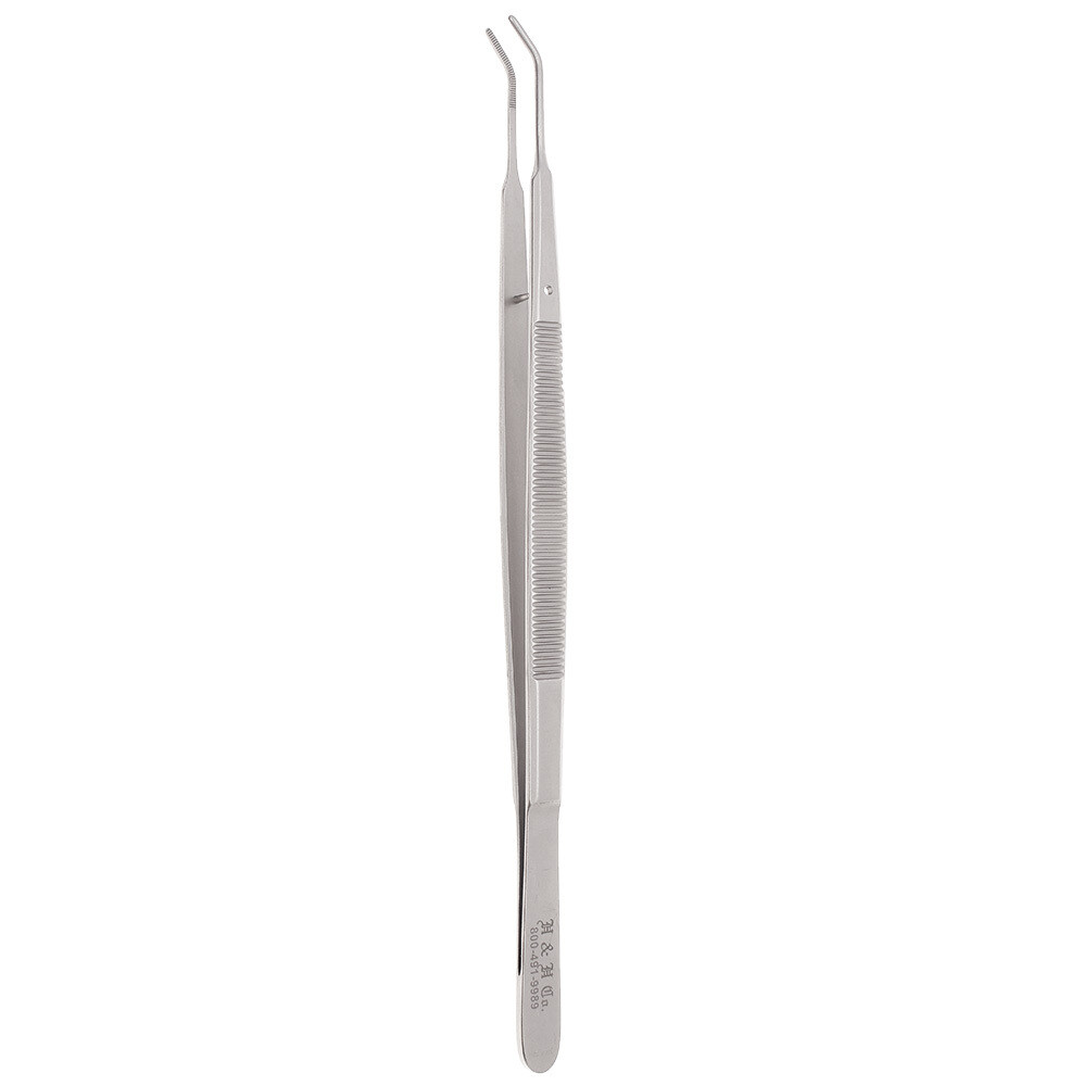 TISSUE FORCEPS - GERALD - 7&quot; SERRATED - ANGLED
