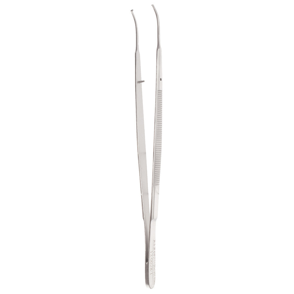 TISSUE FORCEPS - GERALD - 7&quot; - 1x2 - CURVED
