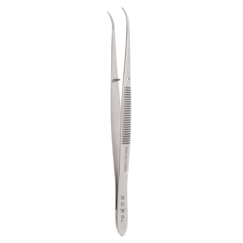 TISSUE FORCEPS - SEMPKIN - 5" CURVED - SERRATED