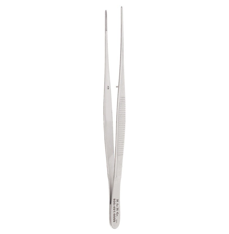 TISSUE FORCEPS - SEMPKIN - 5" - SERRATED - STRAIGHT