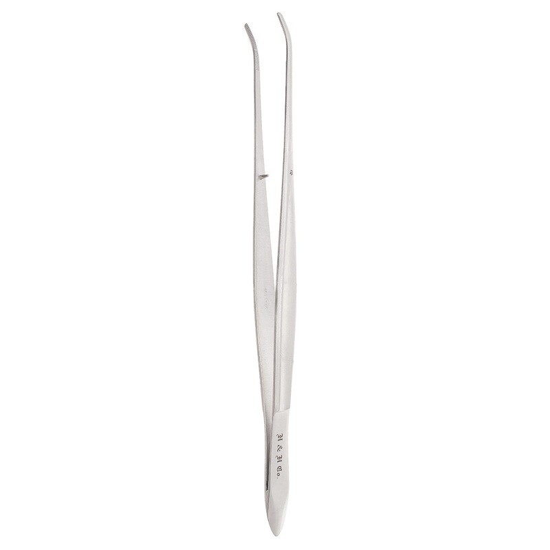 TISSUE FORCEPS - CUSHING - 7" - SERRATED - CURVED