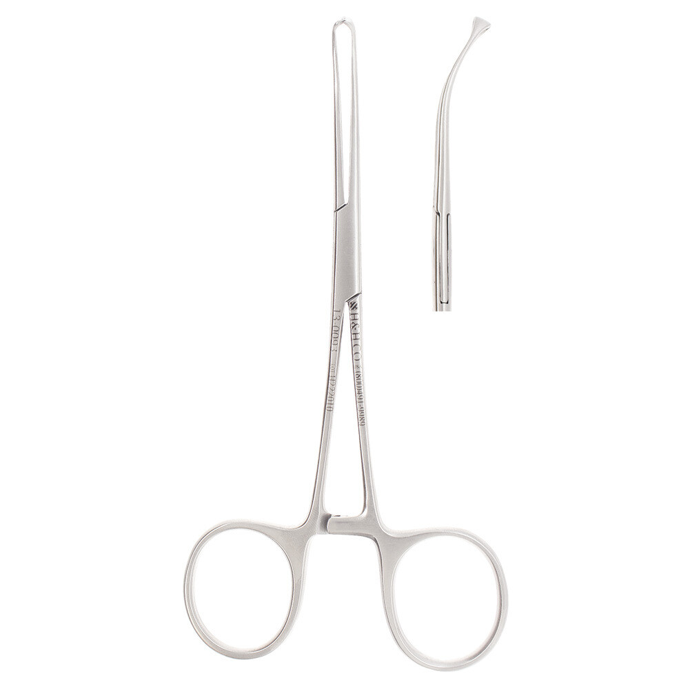 TISSUE FORCEPS ALLIS 4x5 6&quot;, 30 DEGREE BEND
