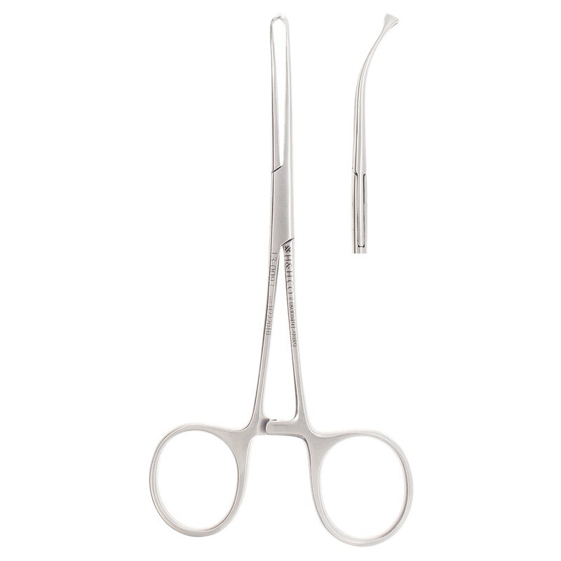 TISSUE FORCEPS ALLIS 4x5 6", 30 DEGREE BEND