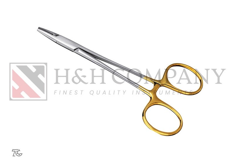NEEDLE HOLDER, DERF,  WITH TC - JAWS, 12 CM
