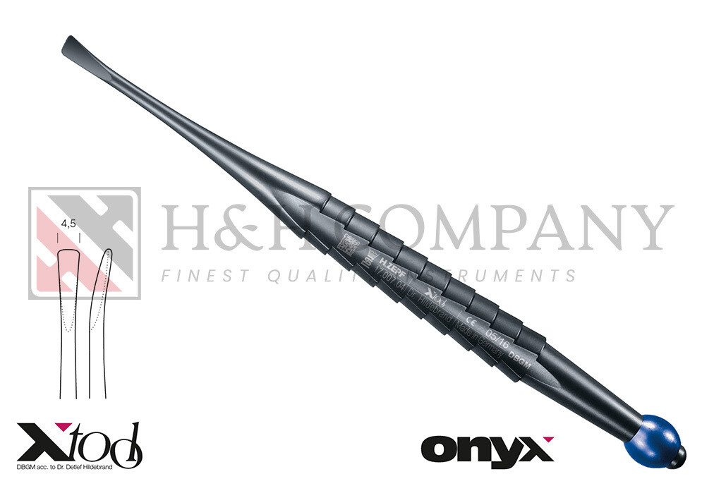 X-LUXA-TOOL-4 ELEVATOR, CURVED 4,5MM, WITH BLUE ID.-BALL X-LUXA-TOOL-4 ELEVATOR, CURVED 4,5MM, WITH BLUE ID.-BALL