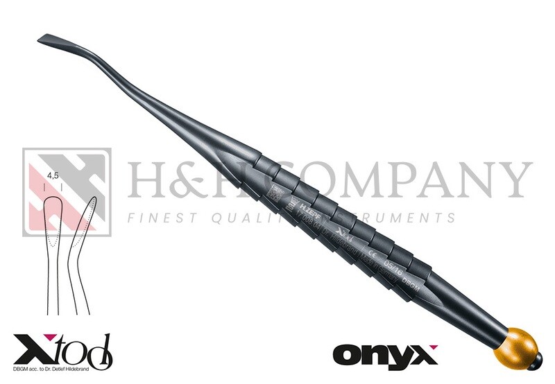 X-TOOL, MESIAL ROOT ELEVATOR, FIG. 77LR, 4,5MM, ZEPF X-TOLL HANDLE,