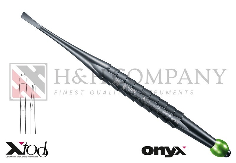 X-TOOL-2 ELEVATOR, STRAIGHT 4,5MM, WITH GREEN ID.-BALL