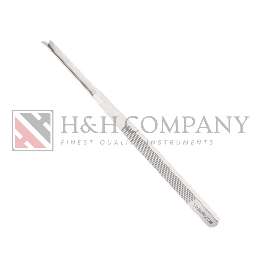 OSTEOTOME, STRAIGHT SILVER NASAL GUARDED, 7&quot;