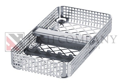 Cassette for 5 Instruments, Includes Two Silicone Inserts &amp; Retaining Bar