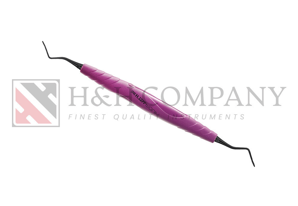 PERIODONTIC, ONYX-COATING TUNNEL INSTRUMENT CURETTE 2 FOR LOWER JAW