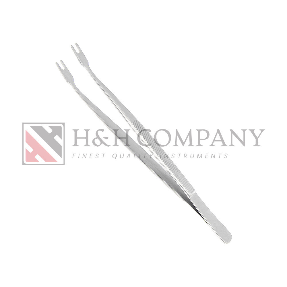 MEMBRANE HOLDING FORCEPS ANGLED 14cm, 3 x 6 mm SLOT