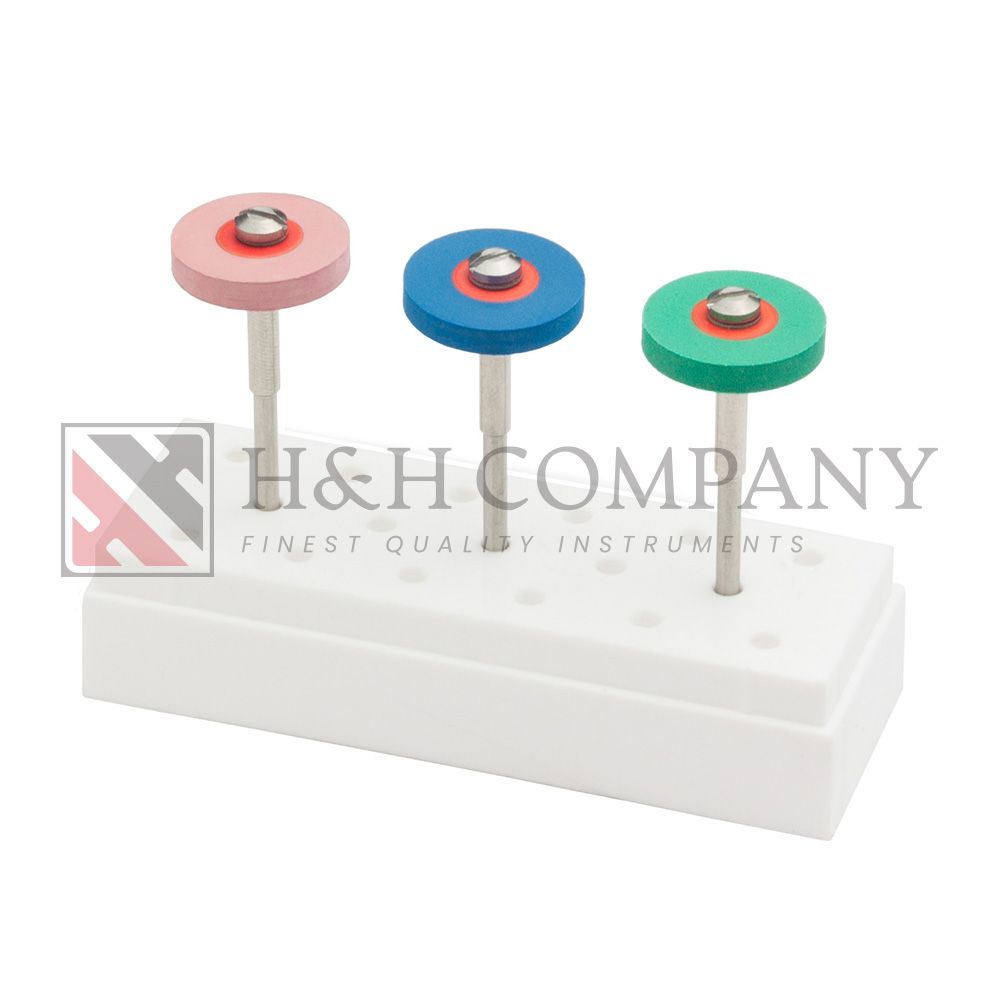 SET OF 3 CERAMIC POLISHERS, WHEELS, HP