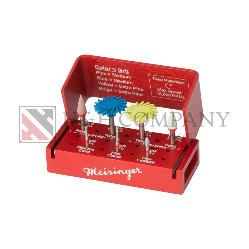 INTRAORAL TWIST POLISHER KIT FOR SILICATE CERAMICS, ACCORDING TO GREG CAMPBELL, DDS