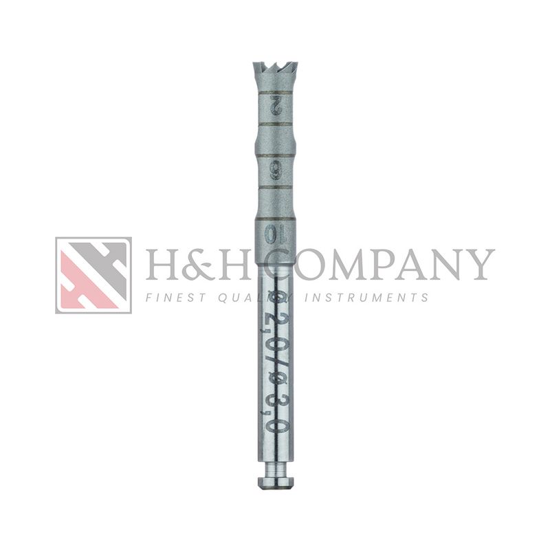 SURGERY, STAINLESS STEEL BUR, TREPHINE, 3MM EXTERNAL Ø, 2MM INTERNAL Ø, RAL