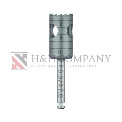 SURGERY, STAINLESS STEEL BUR, TREPHINE, 7MM EXTERNAL Ø, 6MM INTERNAL Ø, RAL