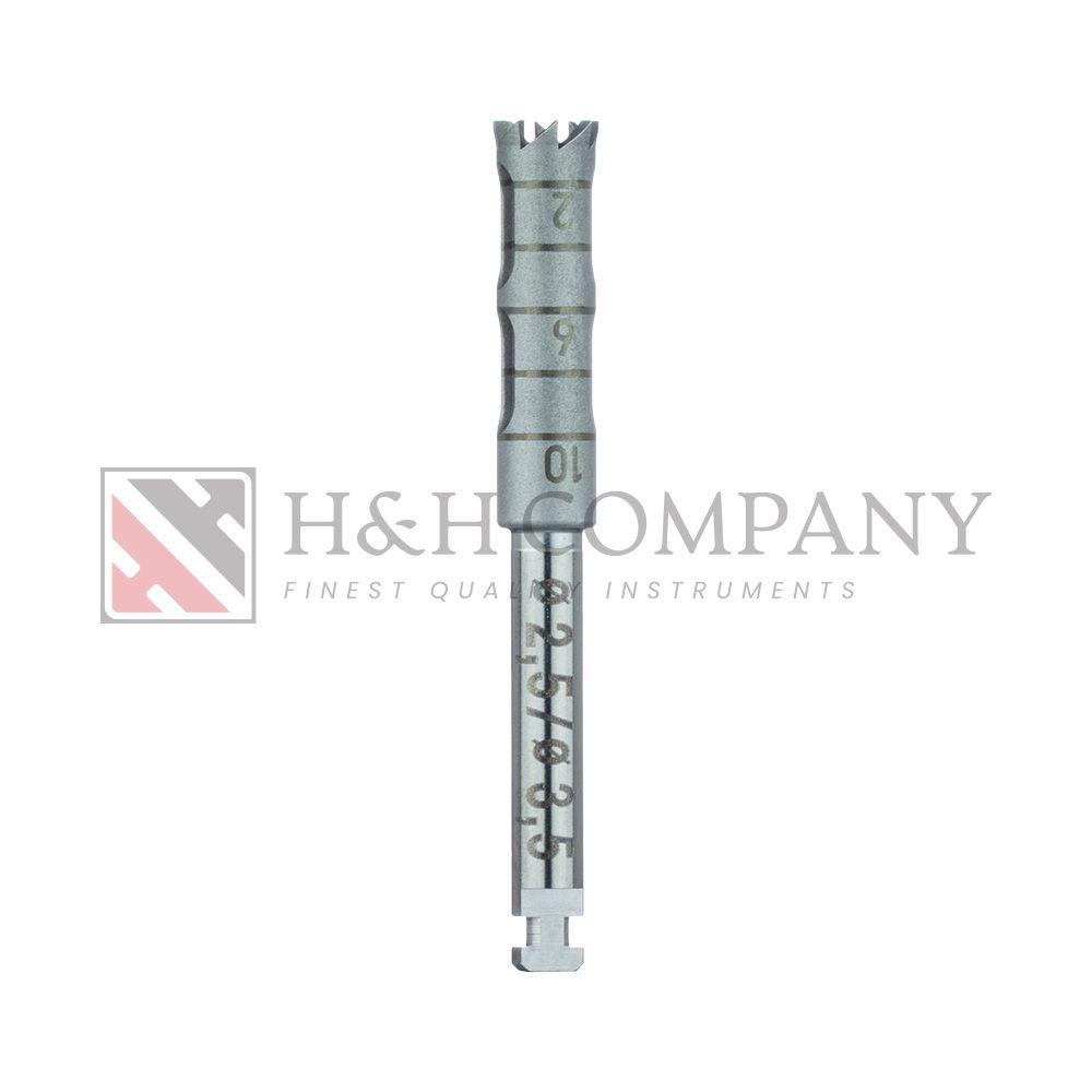 SURGERY, STAINLESS STEEL BUR, TREPHINE, 3.5MM EXTERNAL Ø, 2.5MM INTERNAL Ø, RAL