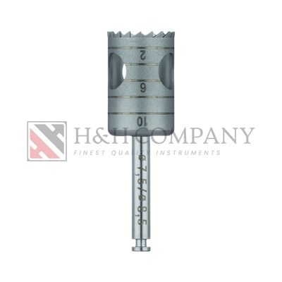 SURGERY, STAINLESS STEEL BUR, TREPHINE, 8.5MM EXTERNAL Ø, 7.5MM INTERNAL Ø, RAL