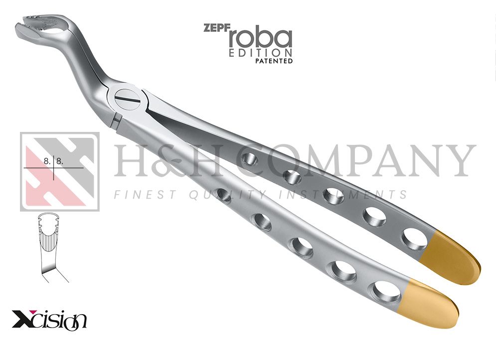EXTRACTION FORCEPS, ENGL. PATTERN, FIG.67A DIAMOND-COATED, UPPER WISDOM TEETH EXTRACTION FORCEPS, ENGL. PATTERN, FIG.67A DIAMOND-COATED, UPPER WISDOM TEETH