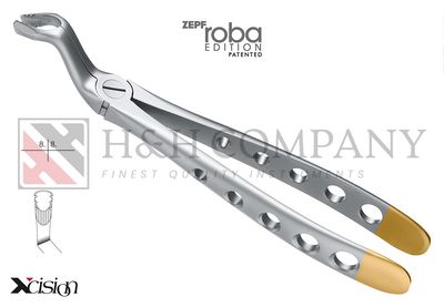 EXTRACTION FORCEPS, ENGL. PATTERN, FIG.67A DIAMOND-COATED, UPPER WISDOM TEETH EXTRACTION FORCEPS, ENGL. PATTERN, FIG.67A DIAMOND-COATED, UPPER WISDOM TEETH