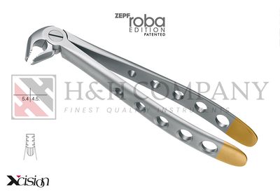 EXTRACTION FORCEPS, ENGL. PATTERN, FIG. 13 MODIF., ROBA-EDITION BY DR. BECK EXTRACTION FORCEPS, ENGL. PATTERN, FIG. 13 MODIF., ROBA-EDITION BY DR. BECK