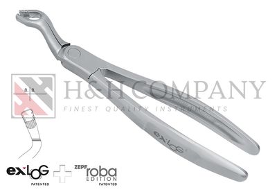 EXTRACTING FORCEPS, EXLOG® FIG. 67A, UPPER WISDOM TEETH, EXTRACTING FORCEPS, EXLOG® FIG. 67A, UPPER WISDOM TEETH,