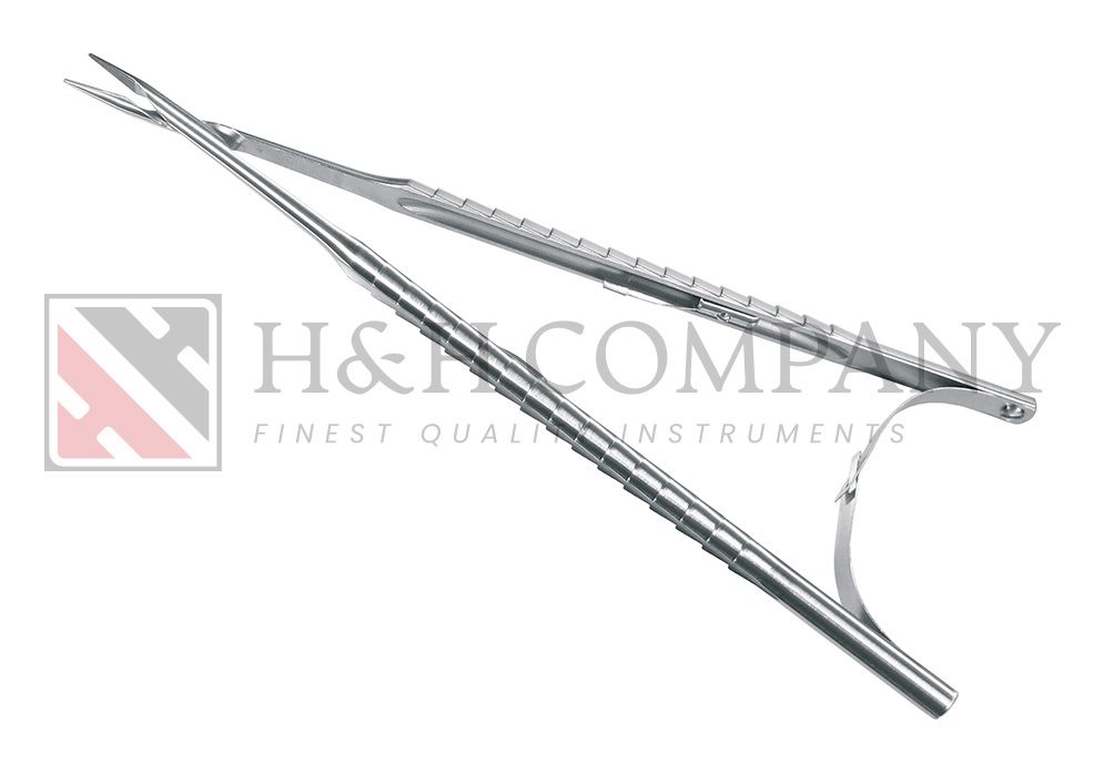 MICRO NEEDLEHOLDER  STRAIGHT 17.5cm, SPIN-LOCK, SUTURES 5/0 to 8/0