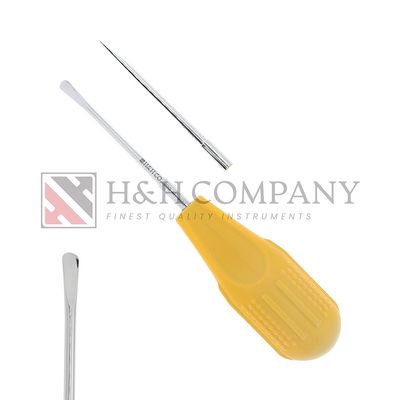 ELEVATOR LARGE STRAGHT 5MM, PLASTIC HANDLE, YELLOW