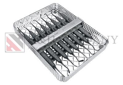 COMPOSITE SET INCLUDING 8 INSTRUMENTS, BLACK BIONIK-HANDLE, ONYX-COATING, EXCHANGEABLE INSERTS