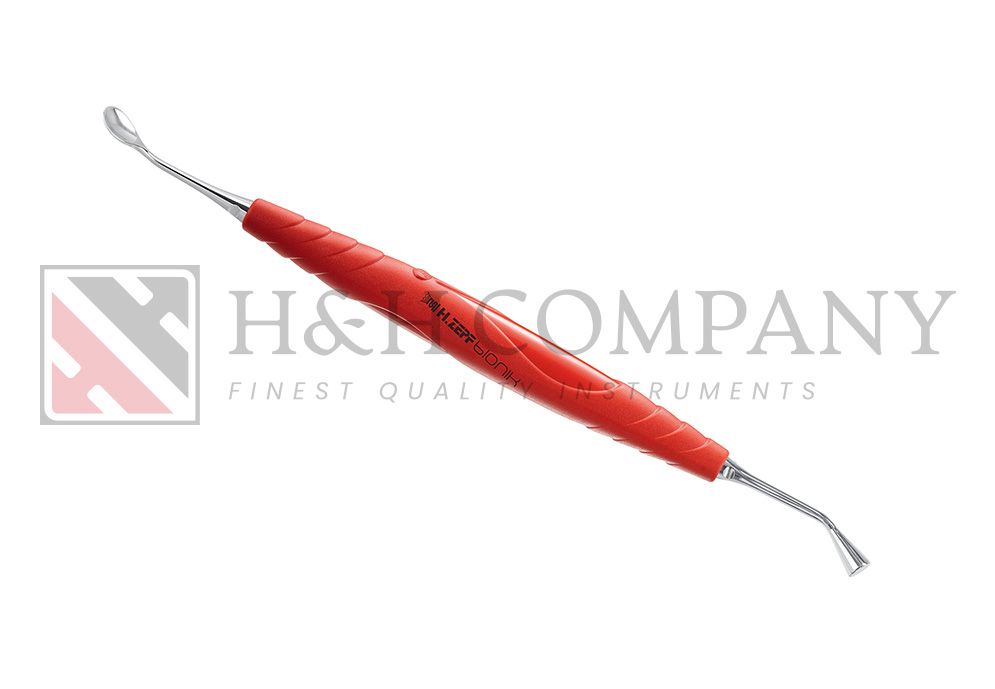 PLUGGER 5MM / SPOON CURETTE 6MM, PERIODONTIC ZEPF ESSENTIAL BIONIK LIGHTRED-MAGENTA